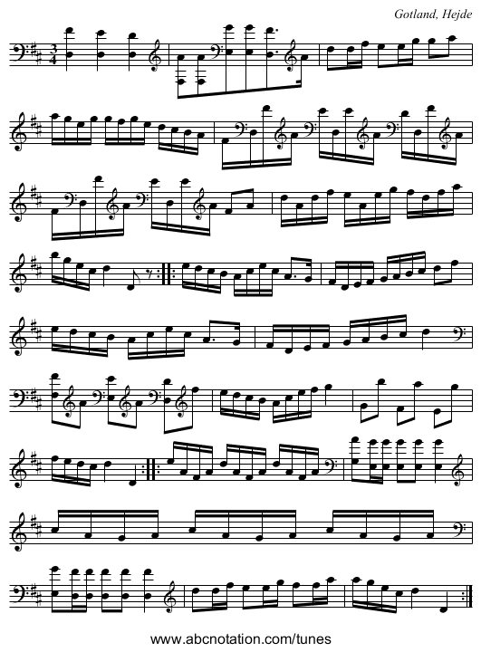 [no title given] - staff notation