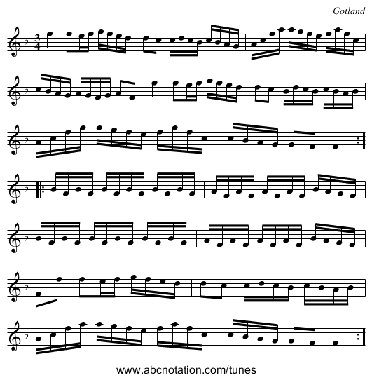 [no title given] - staff notation