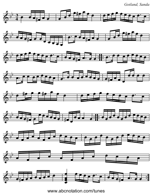 [no title given] - staff notation