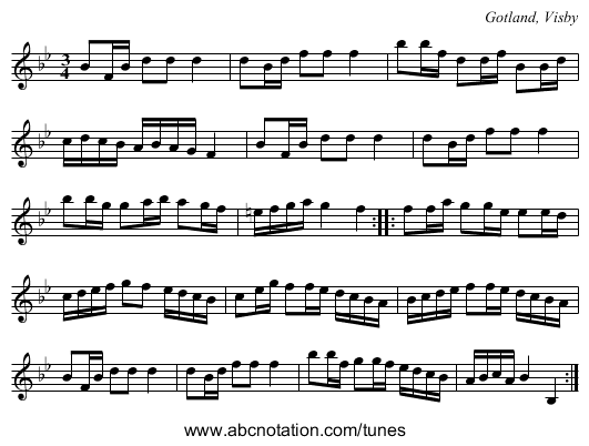 [no title given] - staff notation