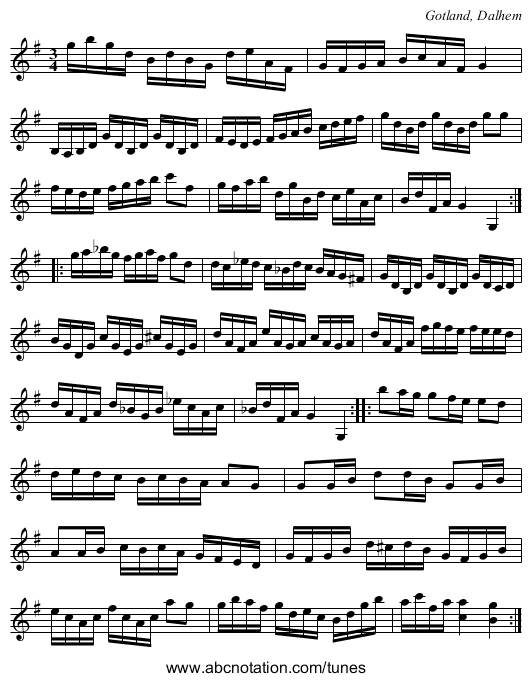 [no title given] - staff notation