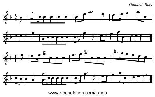 [no title given] - staff notation