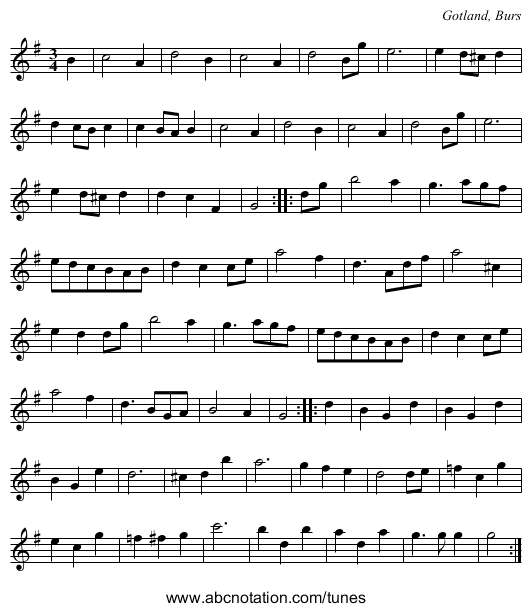 [no title given] - staff notation