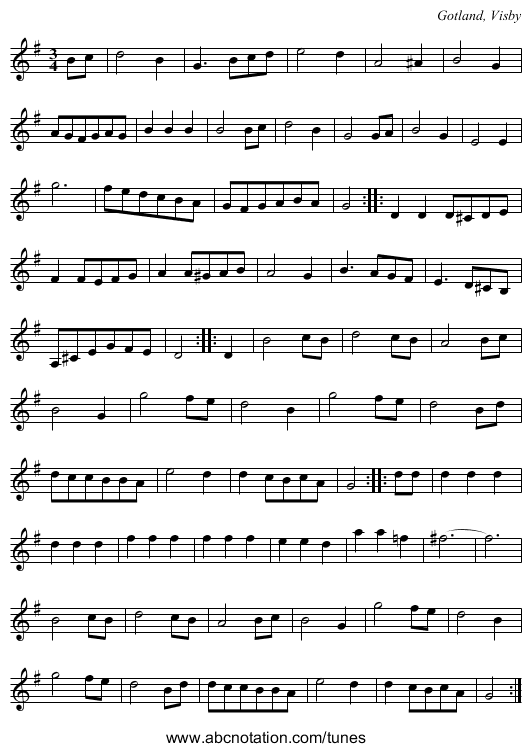 [no title given] - staff notation