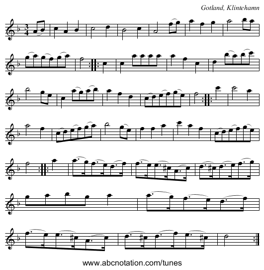 [no title given] - staff notation