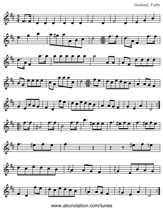 [no title given] - staff notation
