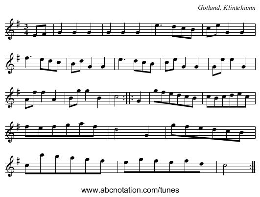 [no title given] - staff notation