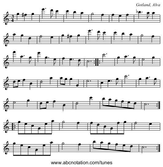 [no title given] - staff notation
