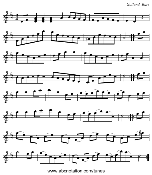 [no title given] - staff notation