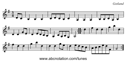 [no title given] - staff notation