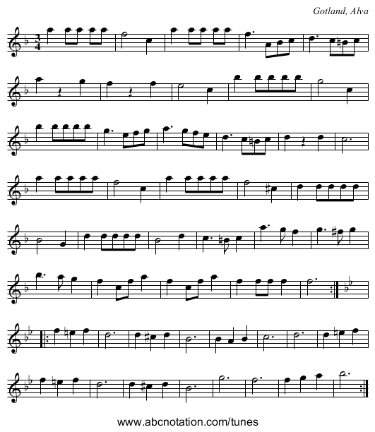 [no title given] - staff notation