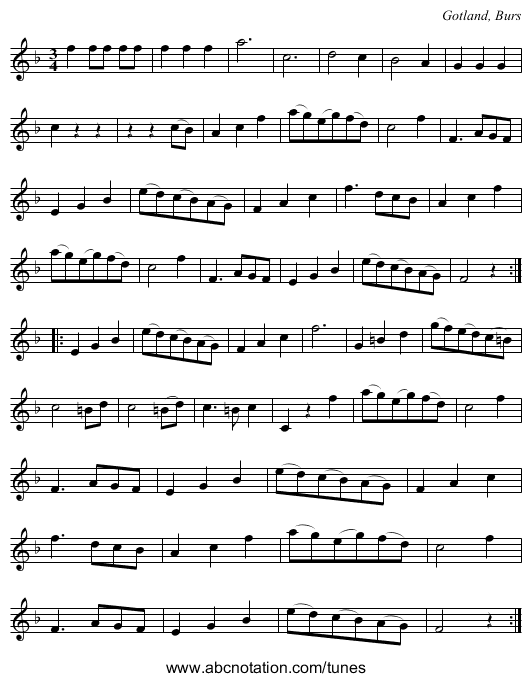 [no title given] - staff notation
