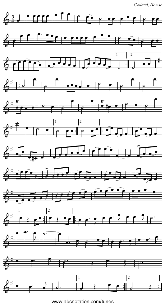 [no title given] - staff notation