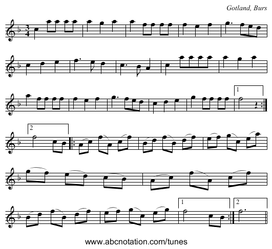 [no title given] - staff notation