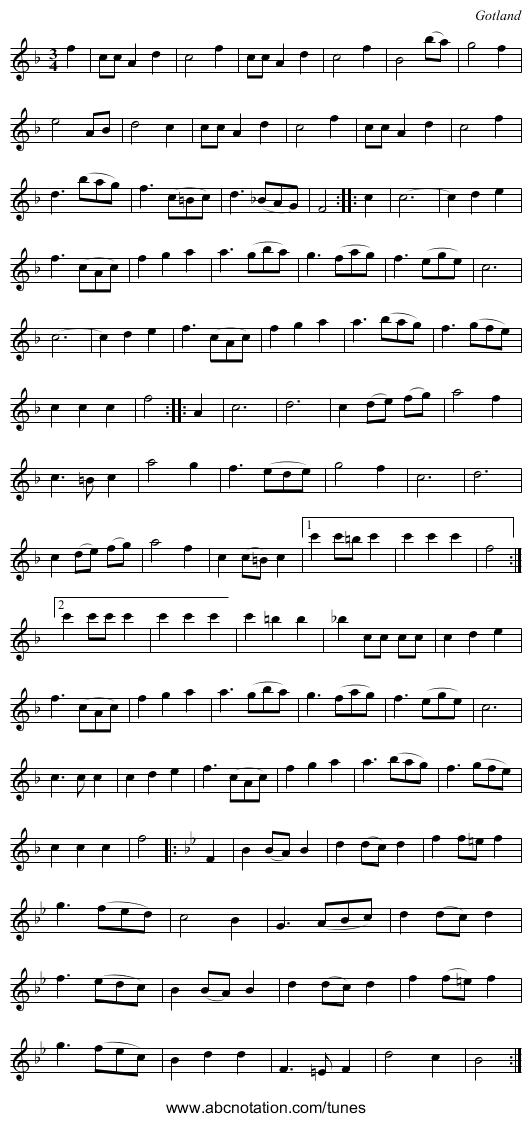 [no title given] - staff notation