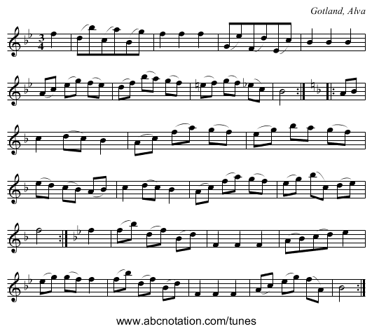 [no title given] - staff notation