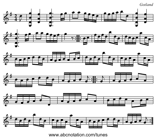 [no title given] - staff notation