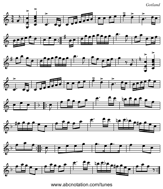 [no title given] - staff notation