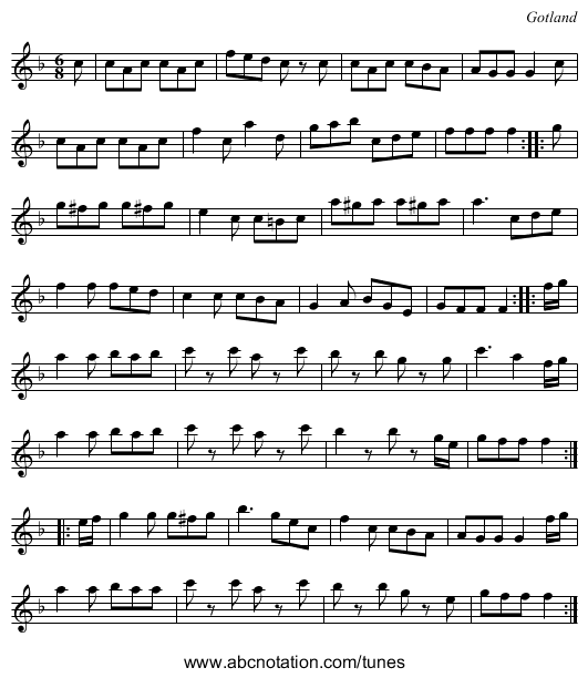 [no title given] - staff notation