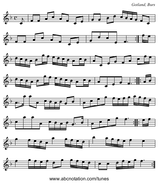 [no title given] - staff notation