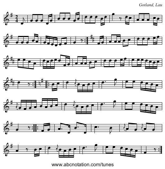 [no title given] - staff notation