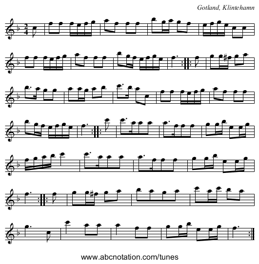 [no title given] - staff notation