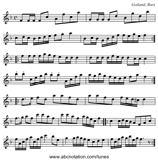 [no title given] - staff notation