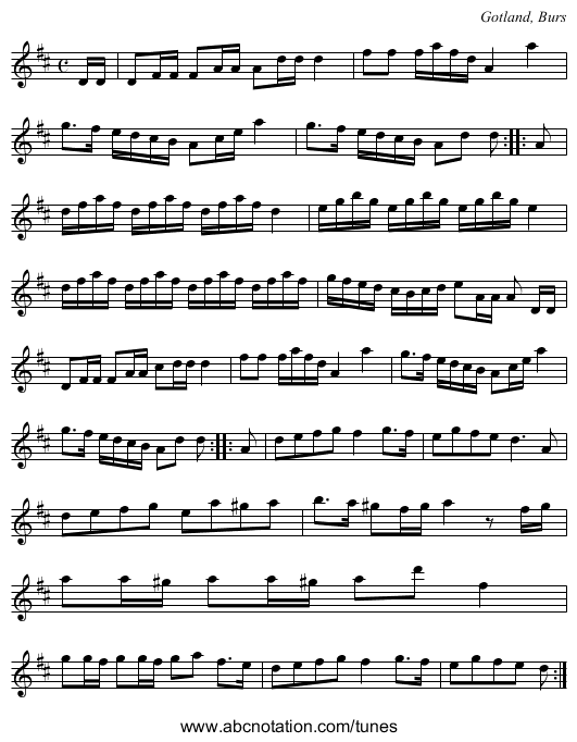 [no title given] - staff notation