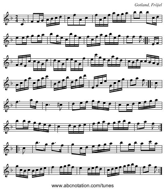 [no title given] - staff notation