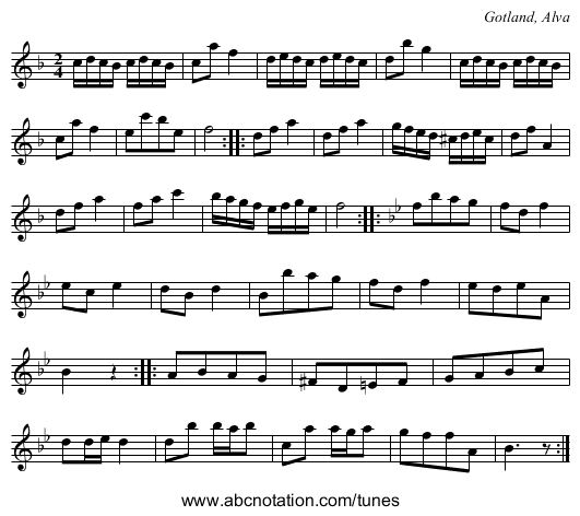 [no title given] - staff notation
