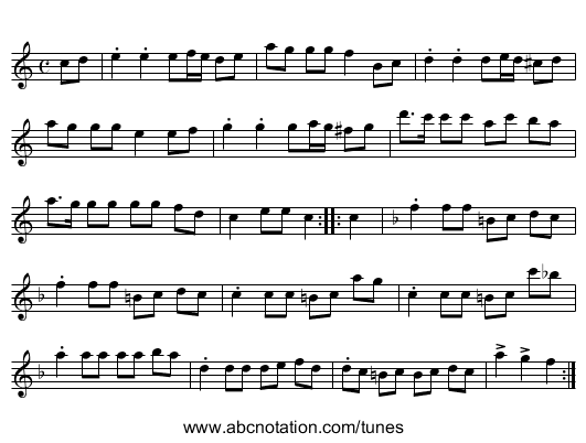 [no title given] - staff notation