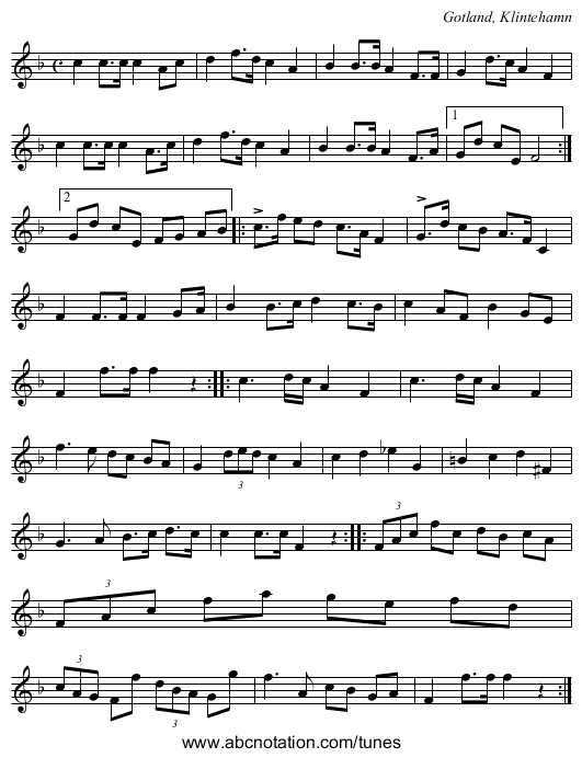 [no title given] - staff notation