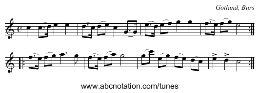 [no title given] - staff notation