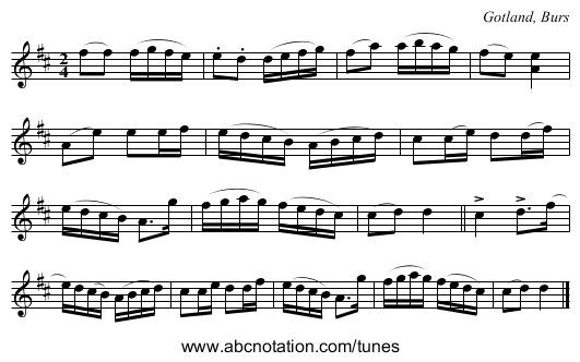 [no title given] - staff notation