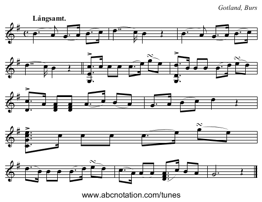 [no title given] - staff notation