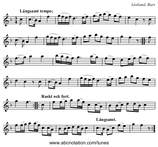 [no title given] - staff notation