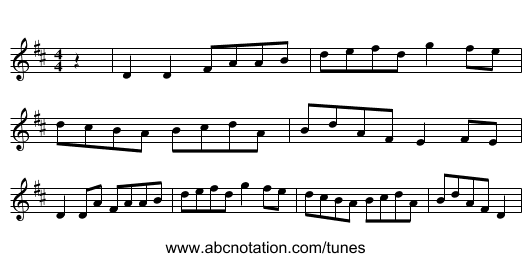 [no title given] - staff notation