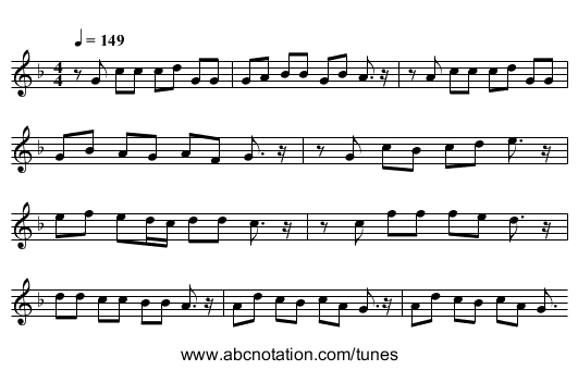 [no title given] - staff notation