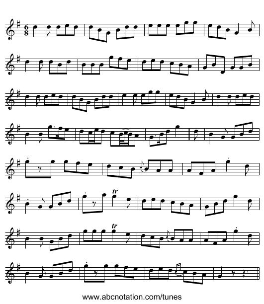 [no title given] - staff notation