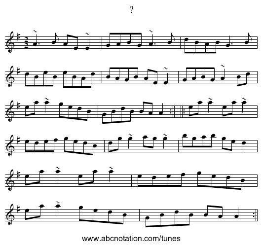 ? - staff notation