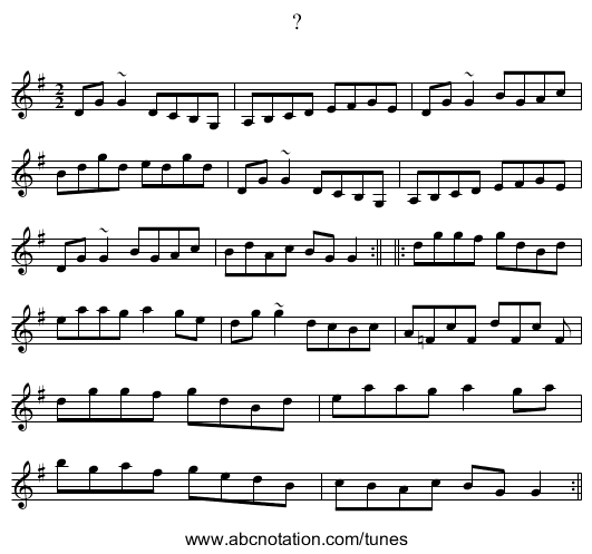 ? - staff notation