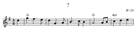 ? - staff notation