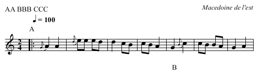 [no title given] - staff notation