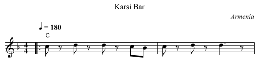 [no title given] - staff notation