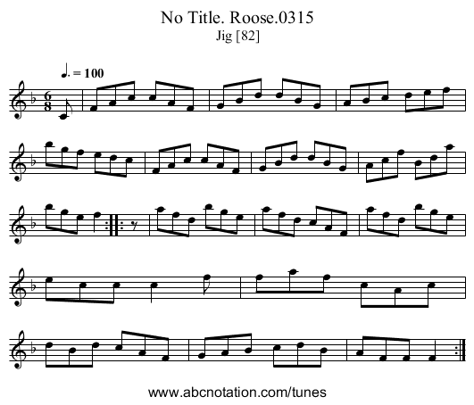 No Title. Roose.0315 - staff notation