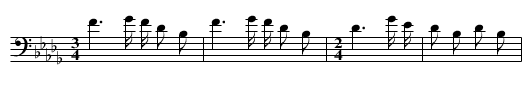 (no words) - staff notation
