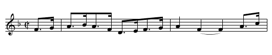 No.1 Hornpipe. WCa.32 - staff notation
