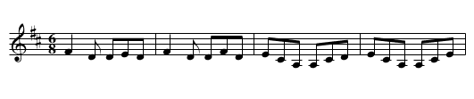 No.106 The Lancers Jig - staff notation