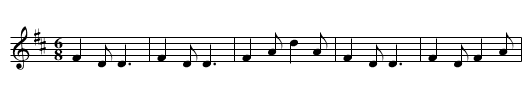 No.107 The Silver Slipper - staff notation
