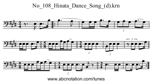 No_108_Hinata_Dance_Song_(d).krn - staff notation